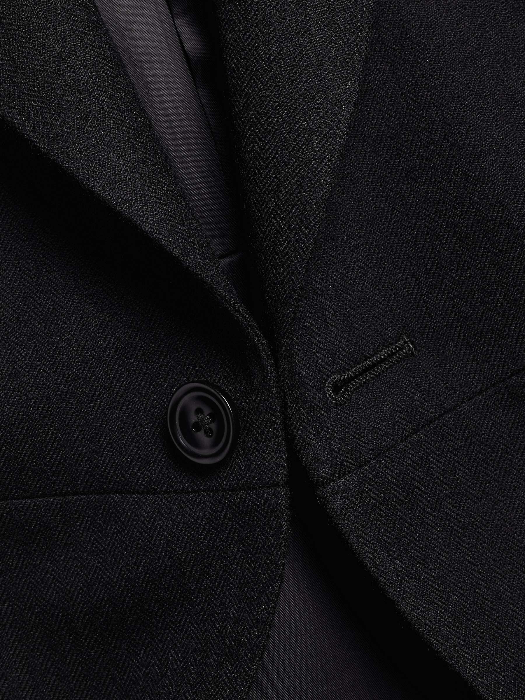 Buy Charles Tyrwhitt Herringbone Slim Fit Morning Suit Tailcoat, Black Online at johnlewis.com