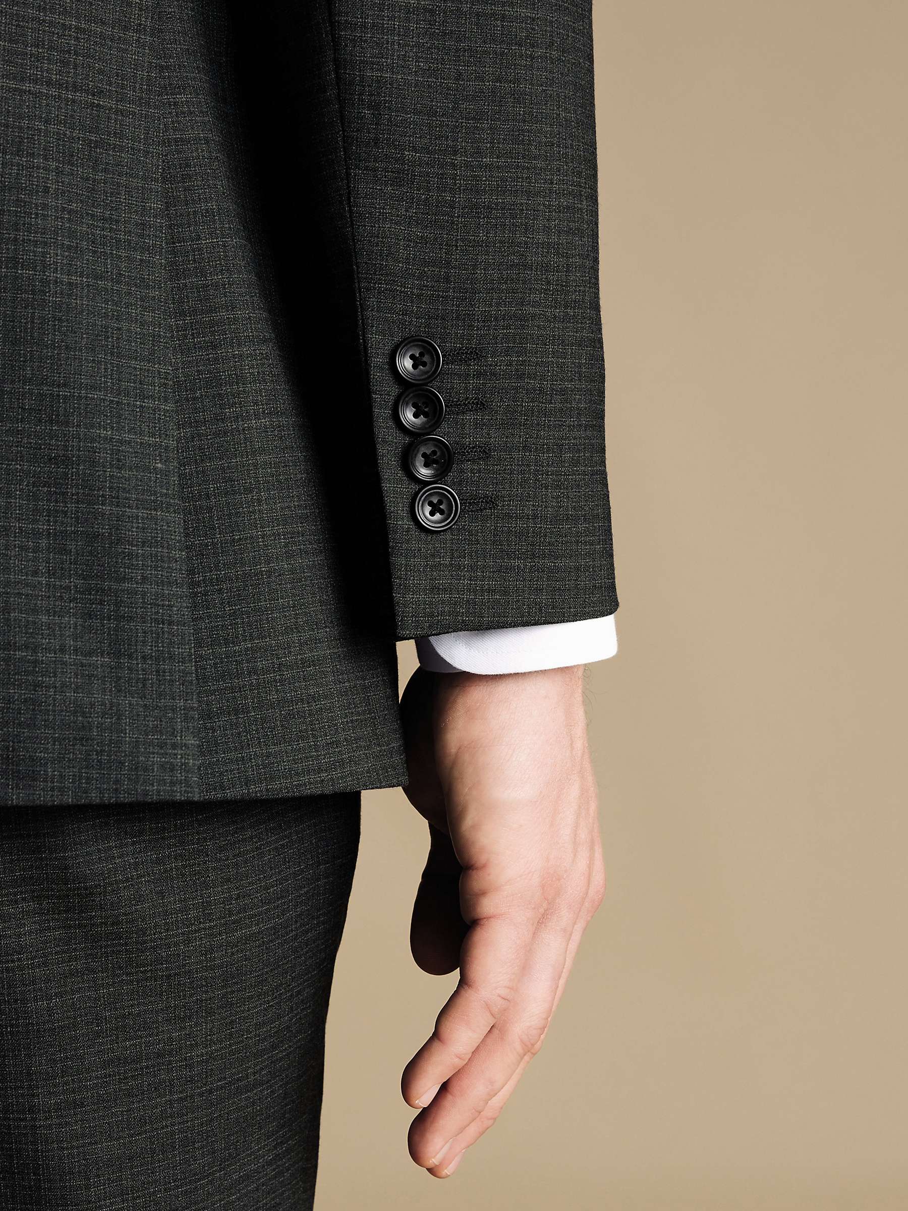 Buy Charles Tyrwhitt Micro Grid Check Slim Fit Suit Jacket Online at johnlewis.com