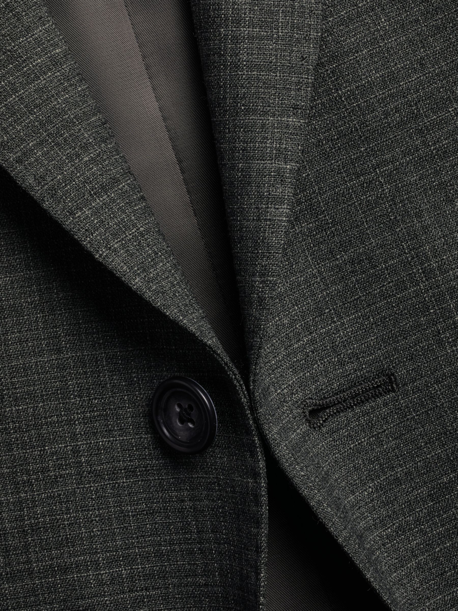 Charles Tyrwhitt Micro Grid Check Slim Fit Suit Jacket, Grey, 42R