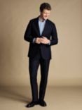 Charles Tyrwhitt Stripe Slim Fit Suit Jacket, Navy