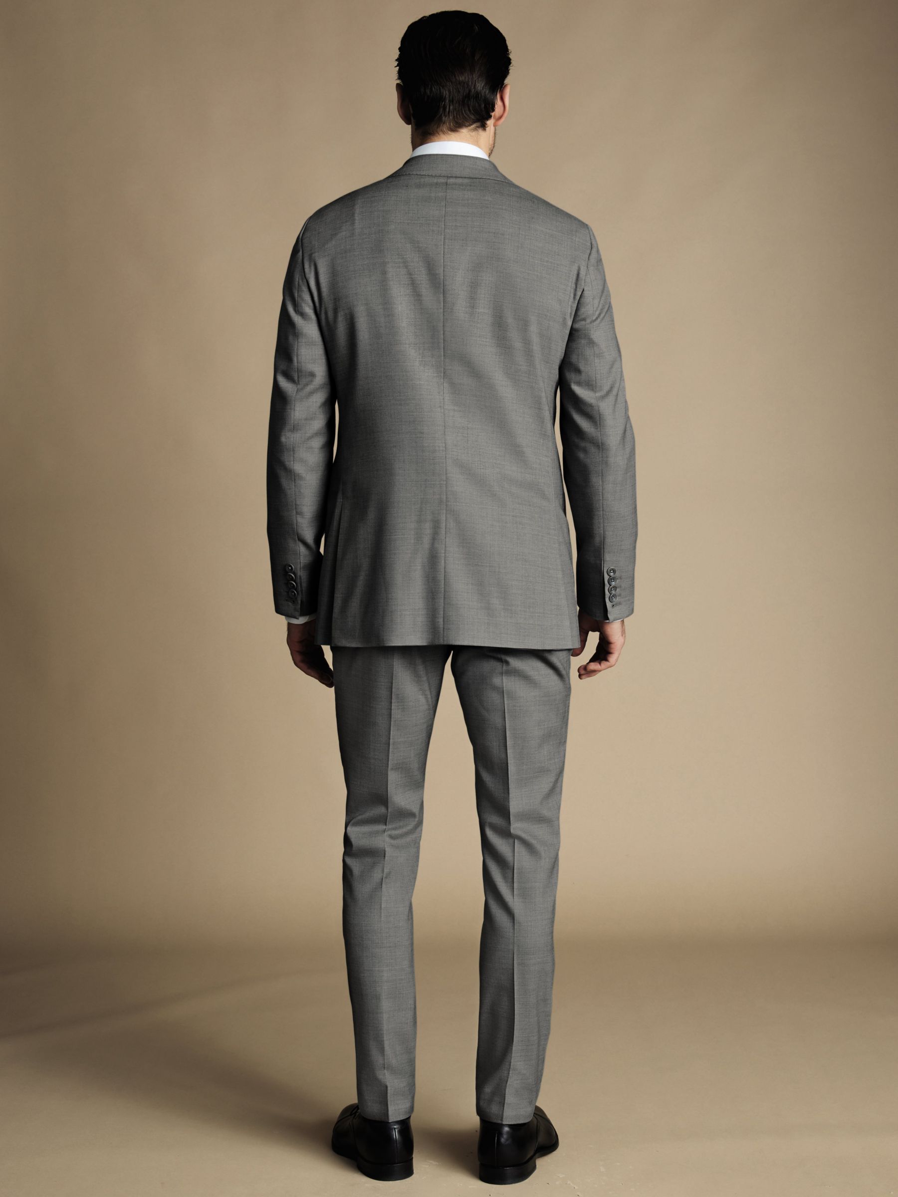 Charles Tyrwhitt Sharkskin Ultimate Performance Slim Fit Jacket, Grey, 44L