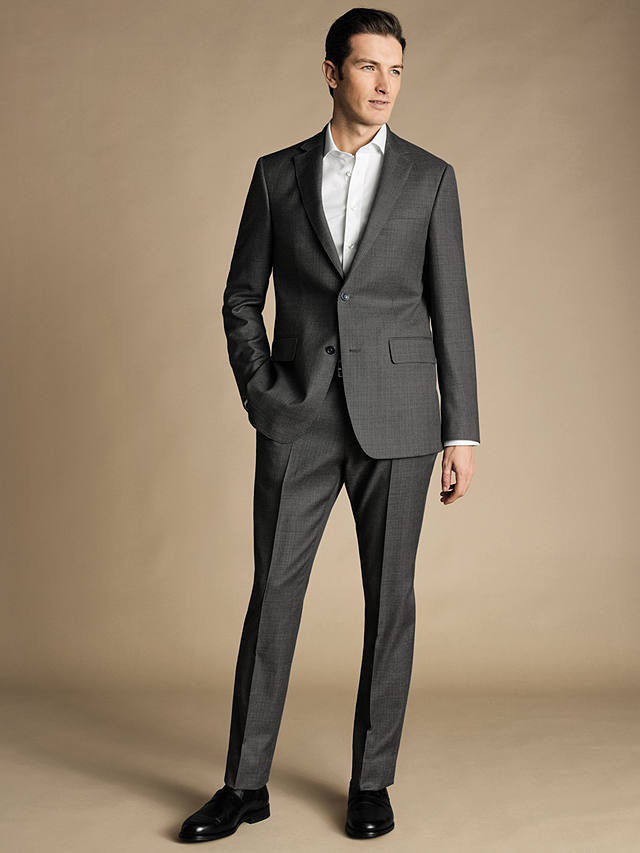 Charles Tyrwhitt Slim Fit Italian Luxury Suit Jacket, Grey