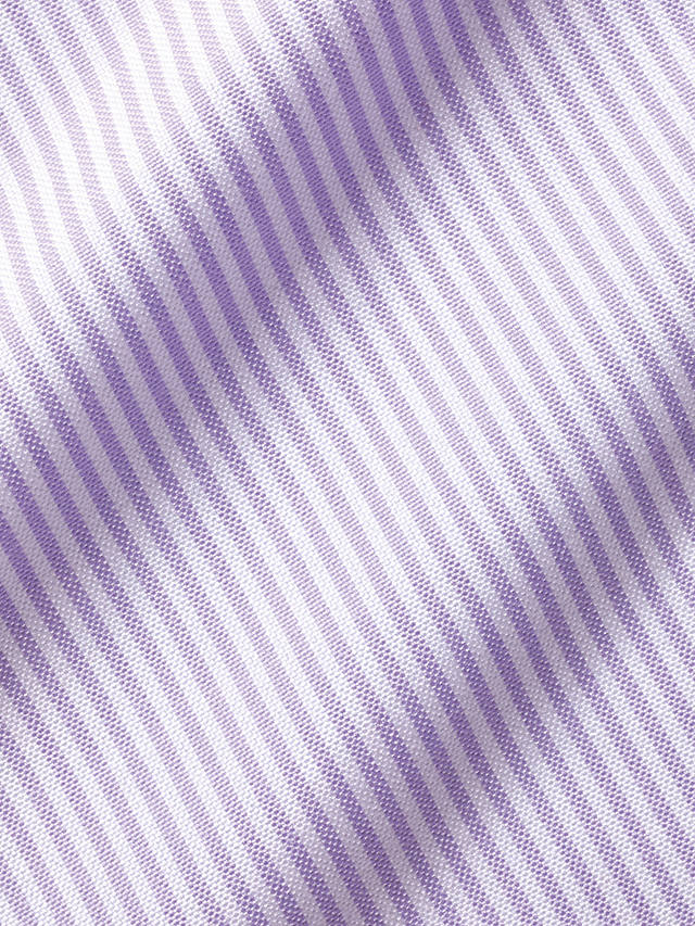 Charles Tyrwhitt Non-Iron Button Down Striped Shirt, Lilac
