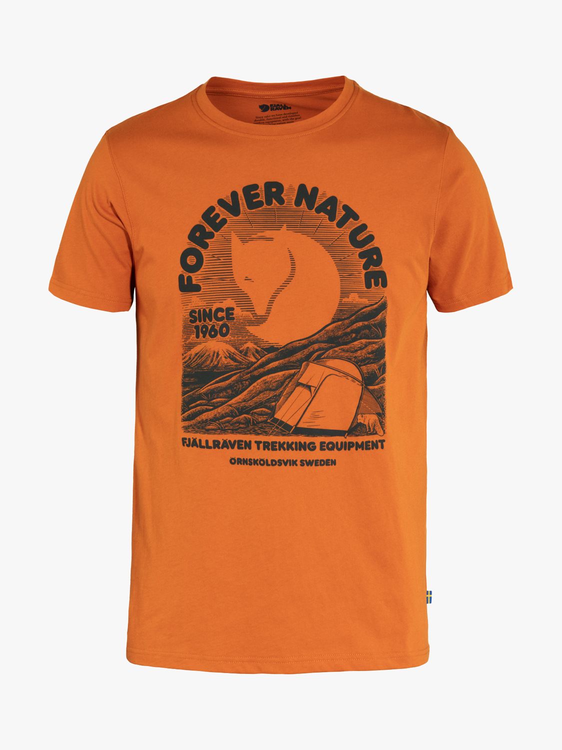 Buy Fjällräven Equipment Comfortable T-Shirt, Orange Online at johnlewis.com