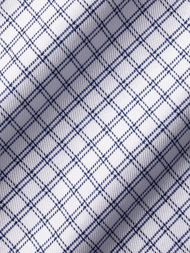 Charles Tyrwhitt Cotton Twill Gingham Shirt, Royal Blue