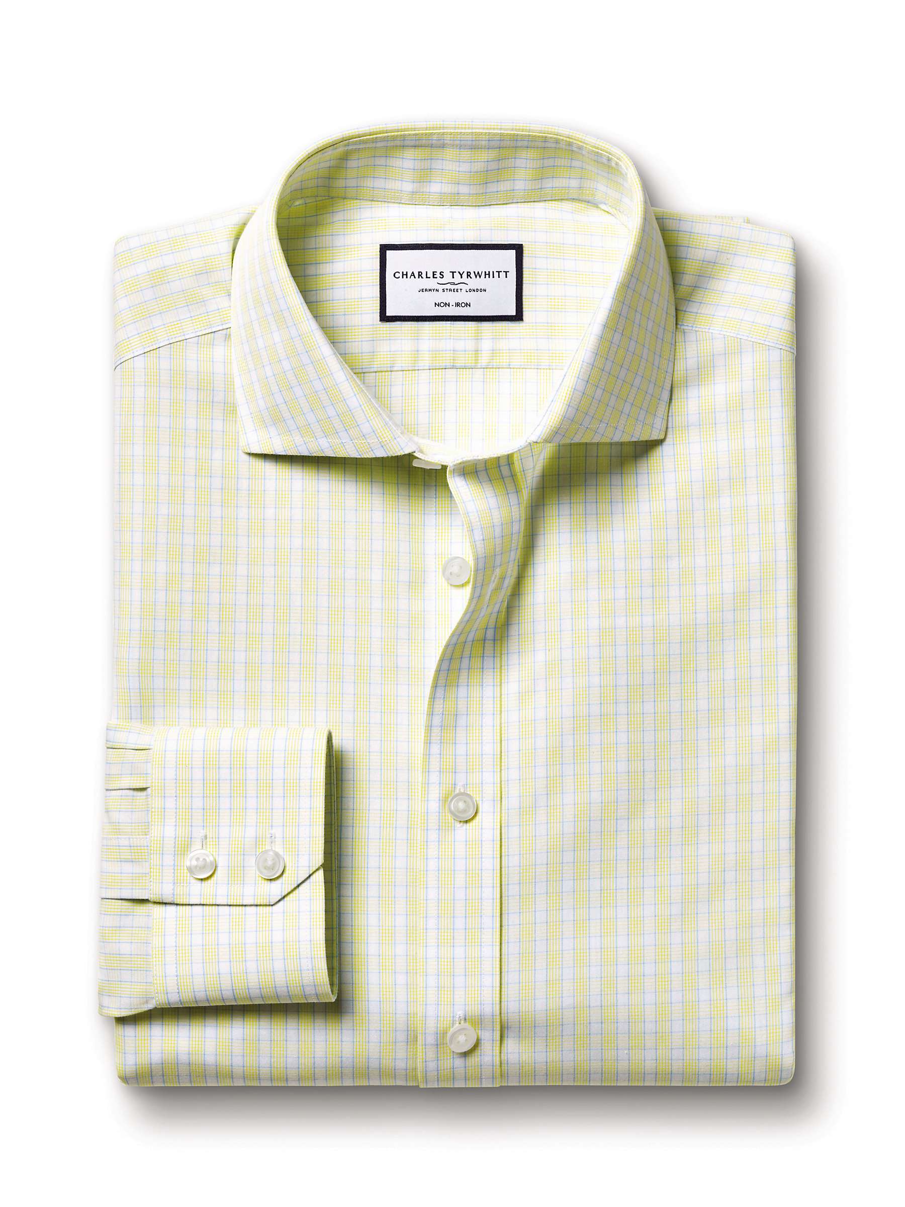 Buy Charles Tyrwhitt Key Check Non-Iron Poplin Shirt Online at johnlewis.com