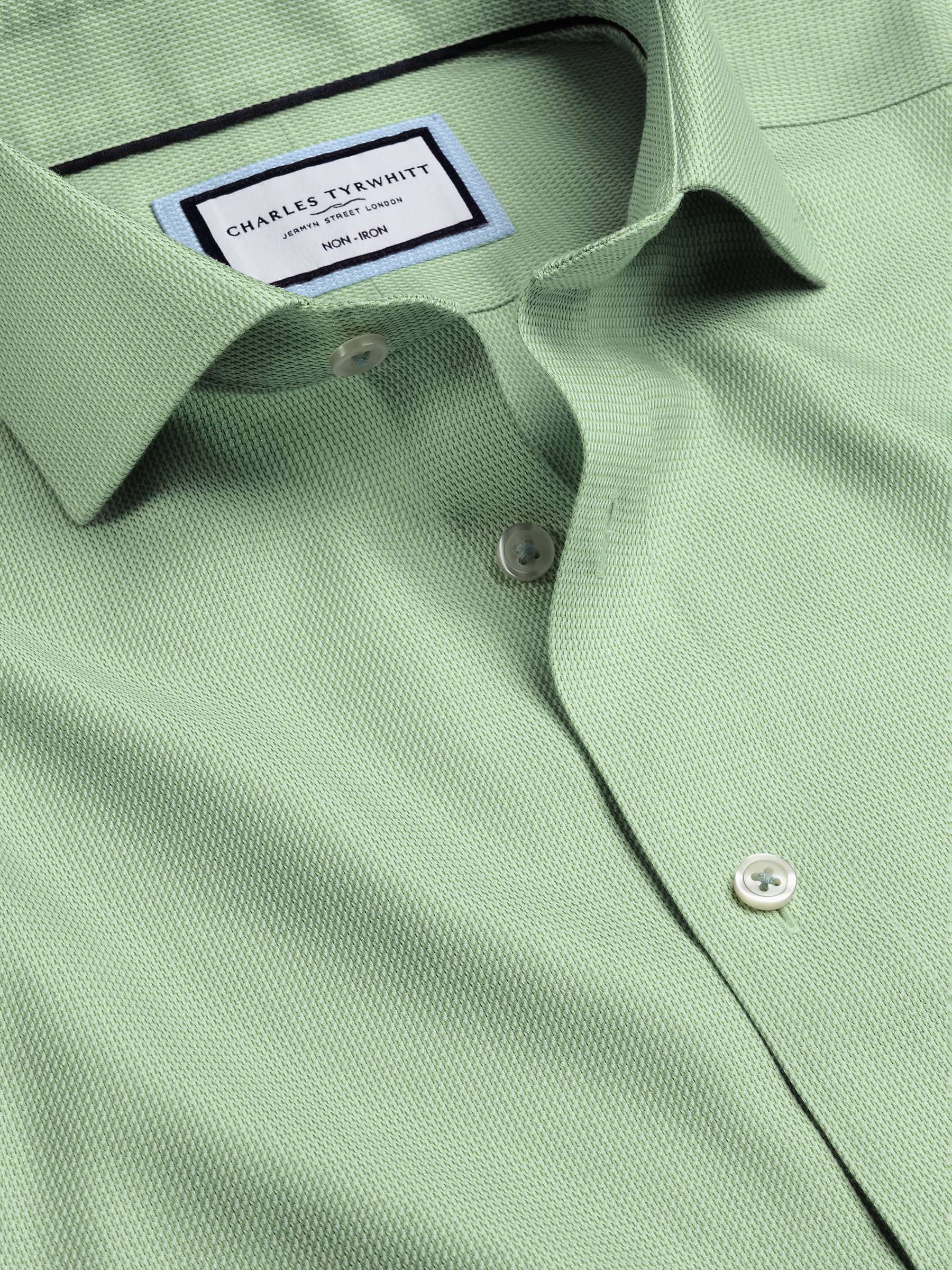 Buy Charles Tyrwhitt Non-Iron Mayfair Textured Dobby Weave Shirt Online at johnlewis.com