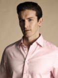 Charles Tyrwhitt Cotton Twill Gingham Shirt, Pink