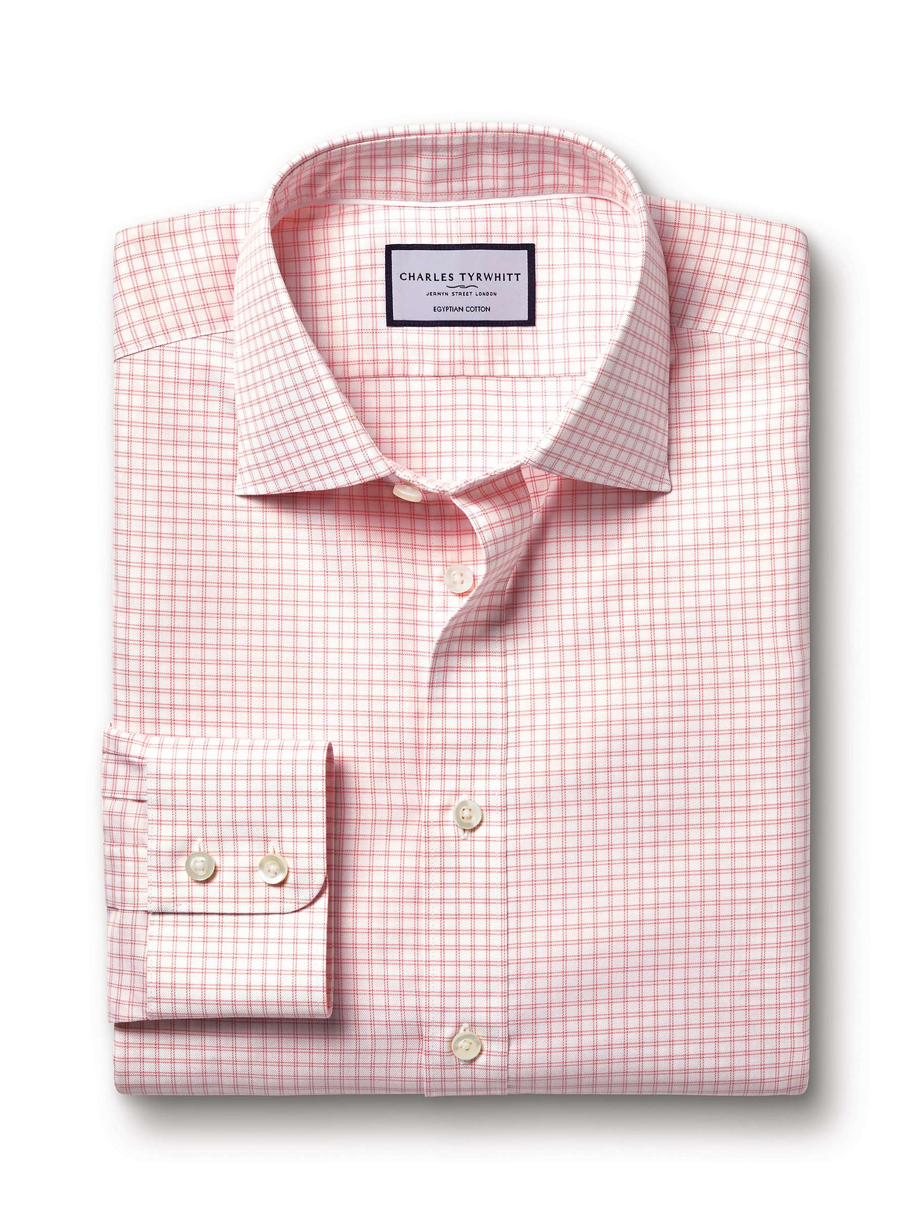 Buy Charles Tyrwhitt Cotton Twill Gingham Shirt Online at johnlewis.com