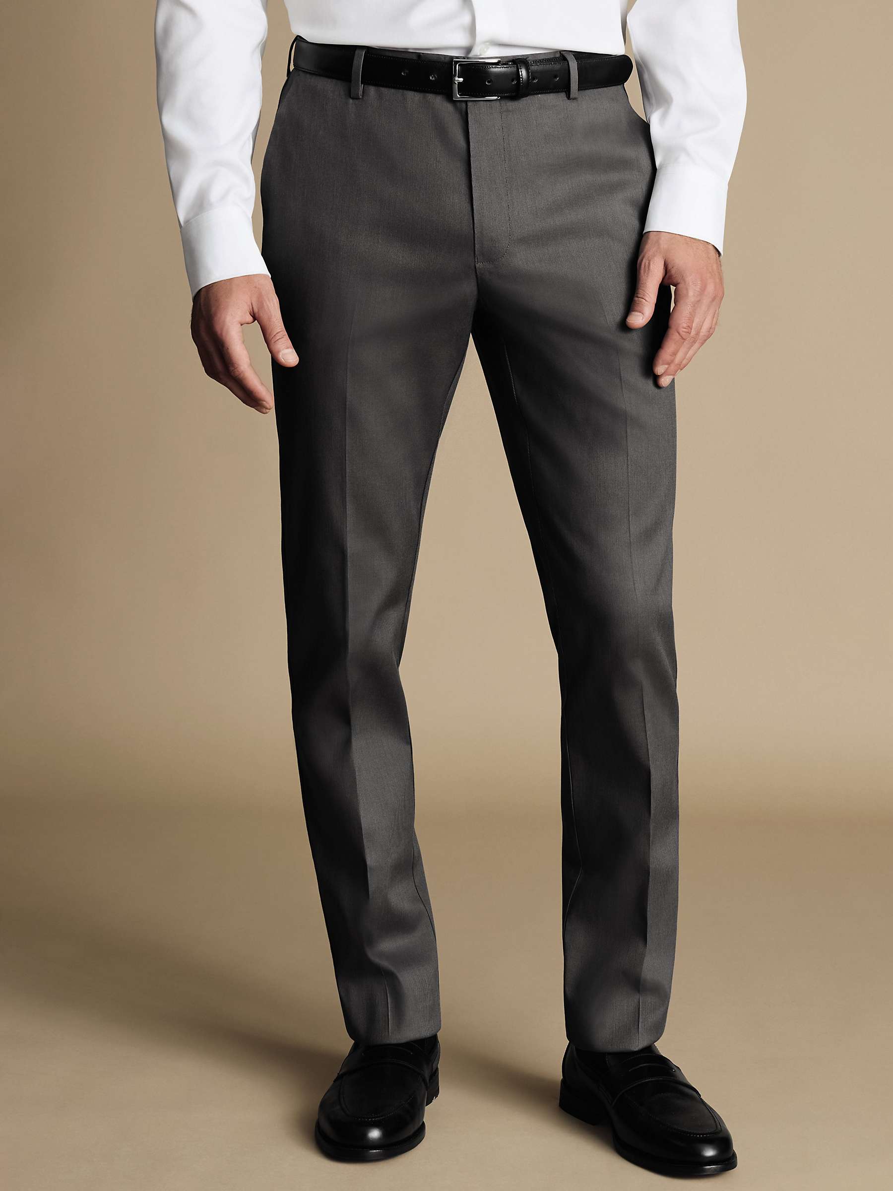 Buy Charles Tyrwhitt Smart Texture Classic Fit Trousers Online at johnlewis.com