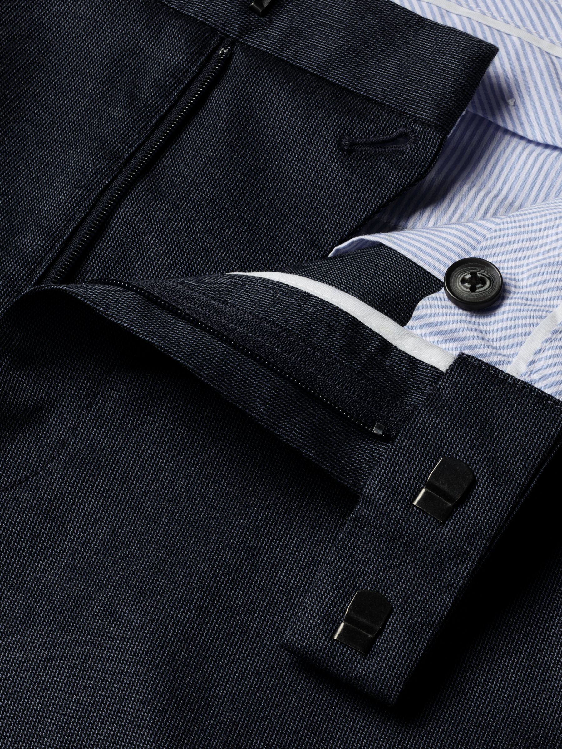 Charles Tyrwhitt Smart Texture Classic Fit Trousers, Denim Blue, W38/L32