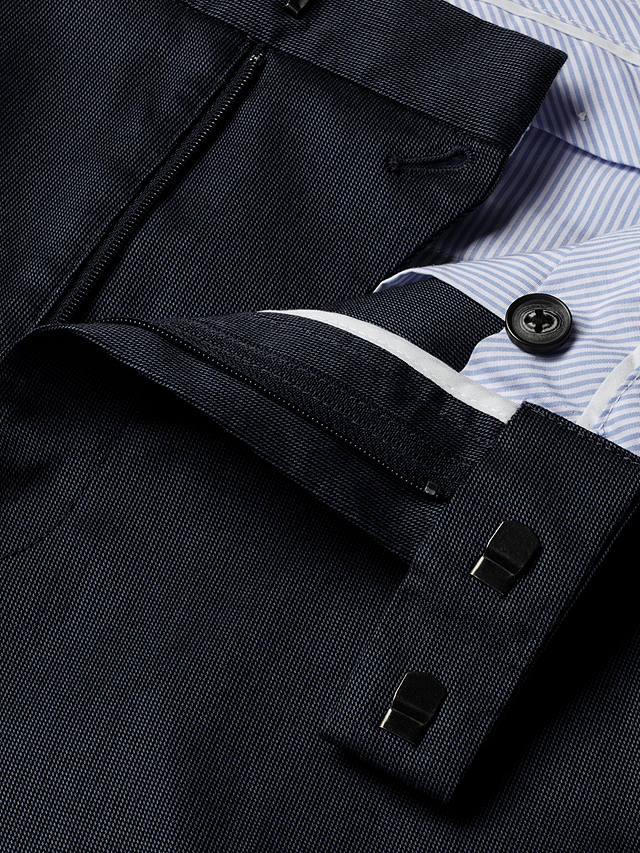 Charles Tyrwhitt Smart Texture Classic Fit Trousers, Denim Blue