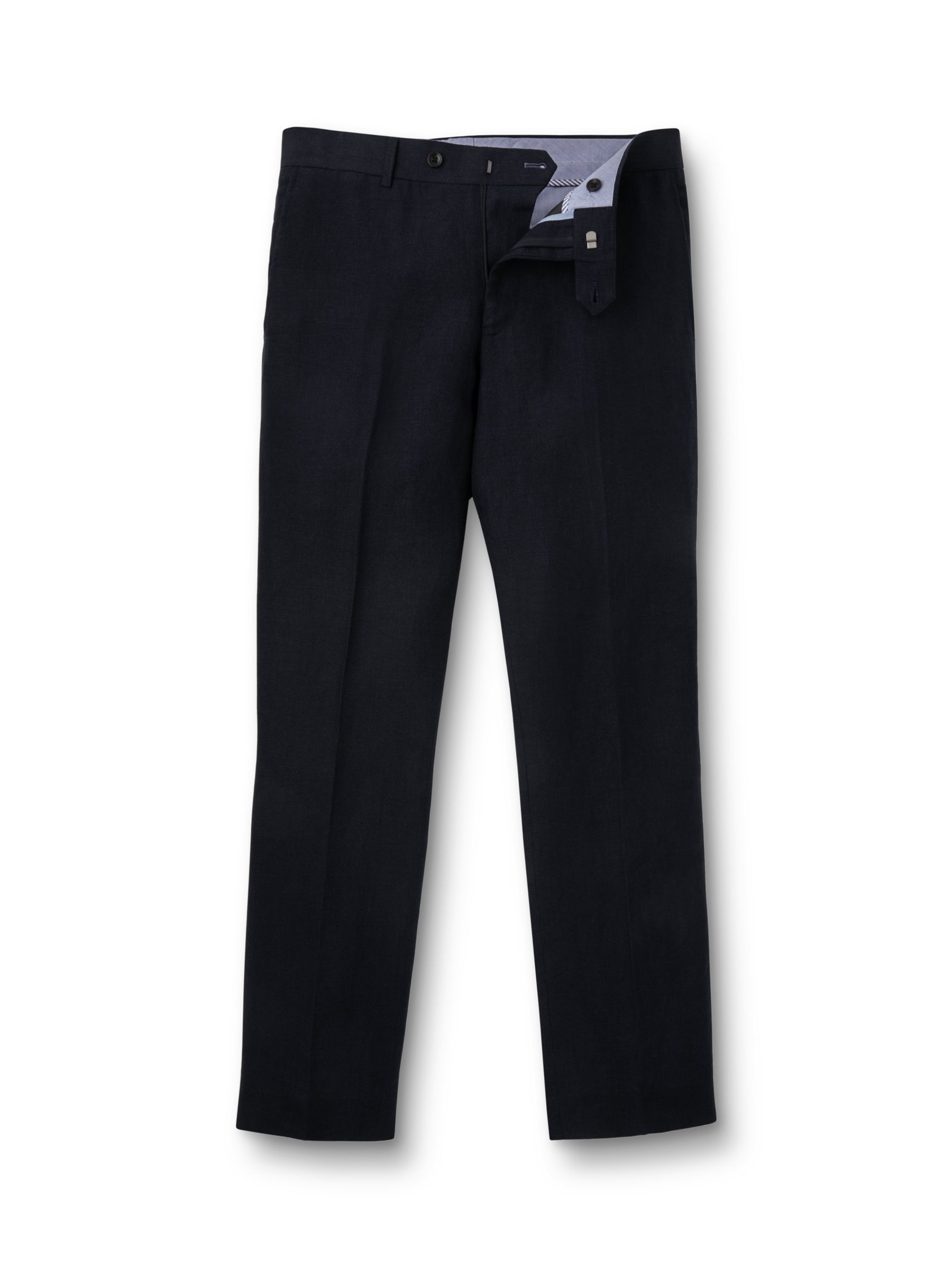 Charles Tyrwhitt Slim Fit Linen Suit Trousers, Dark Navy, W34/L34