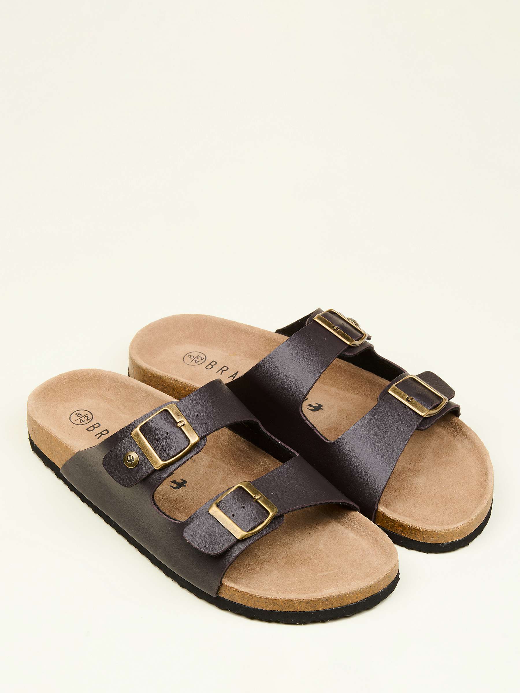 Buy Brakeburn Classic Two Strap Sandals, Brown Online at johnlewis.com