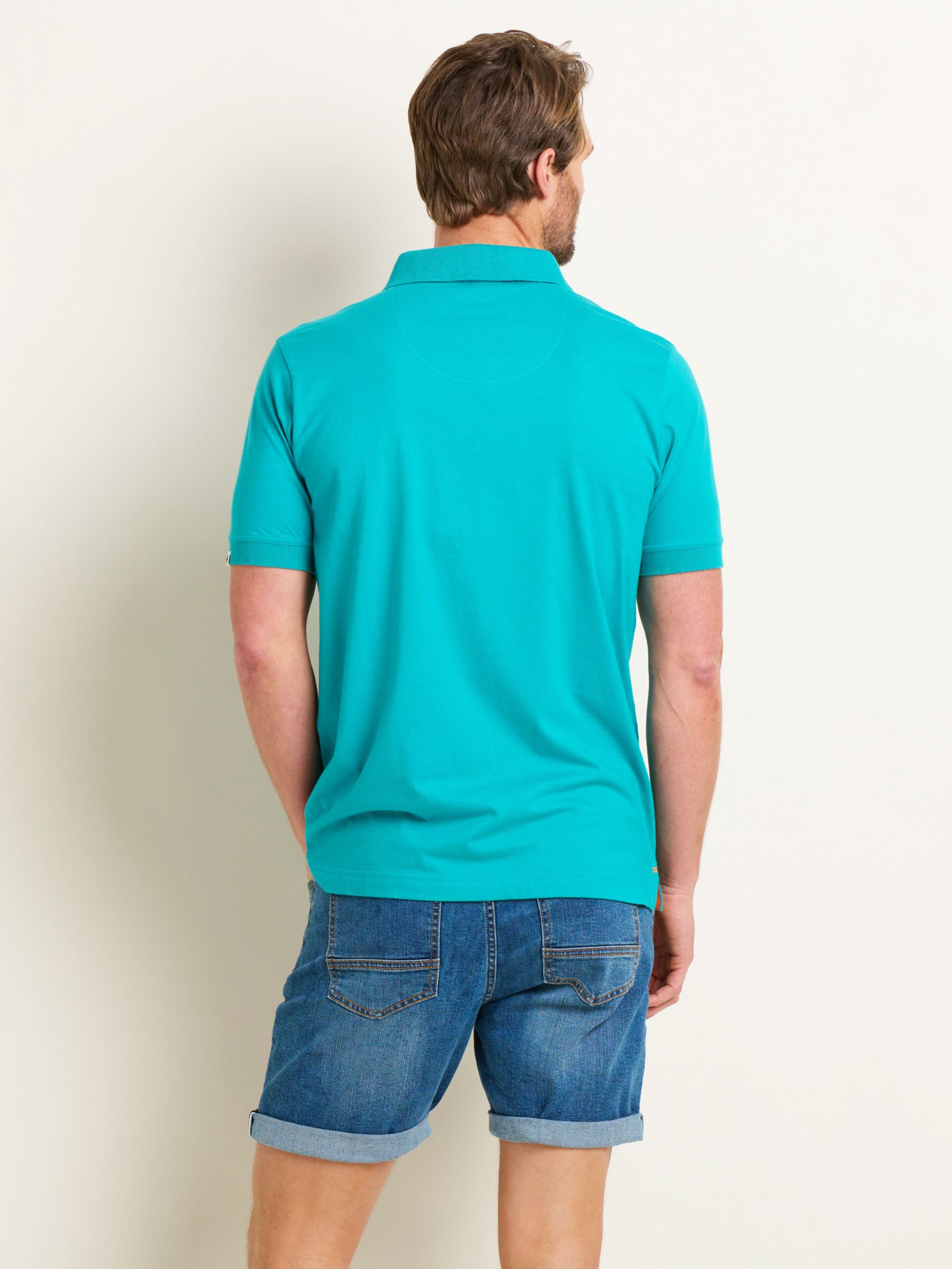 Brakeburn Heritage Polo Shirt, Turquoise, L