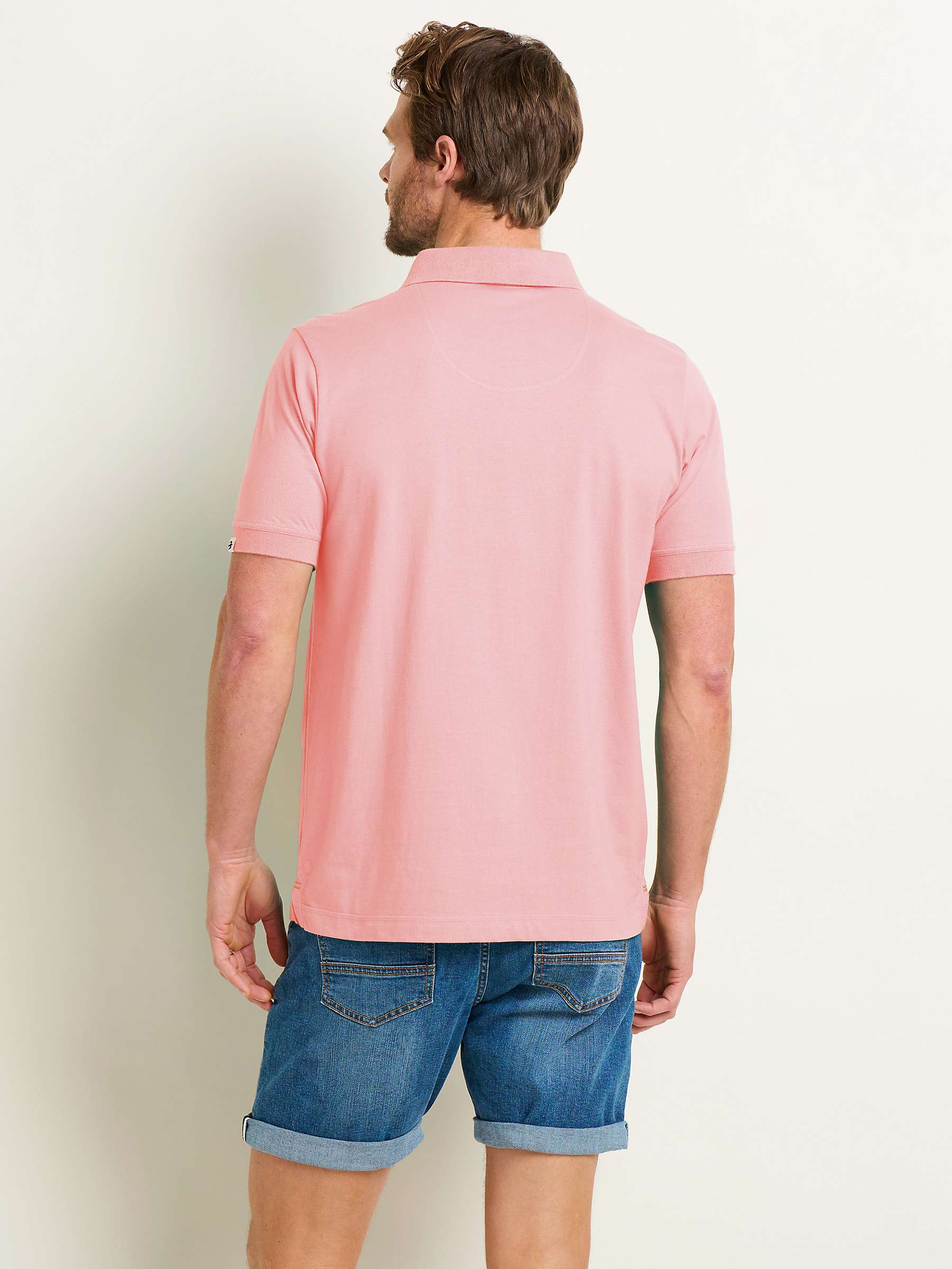 Buy Brakeburn Plain Polo Shirt, Pink Online at johnlewis.com