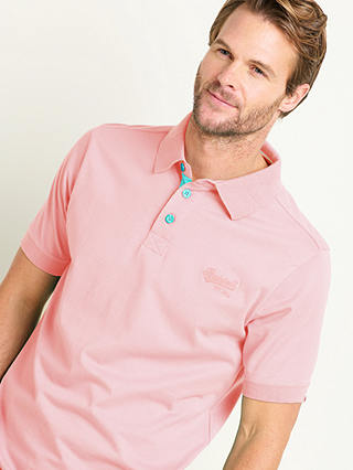 Brakeburn Plain Polo Shirt, Pink