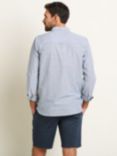 Brakeburn Cotton Stripe Long Sleeve Shirt, Blue