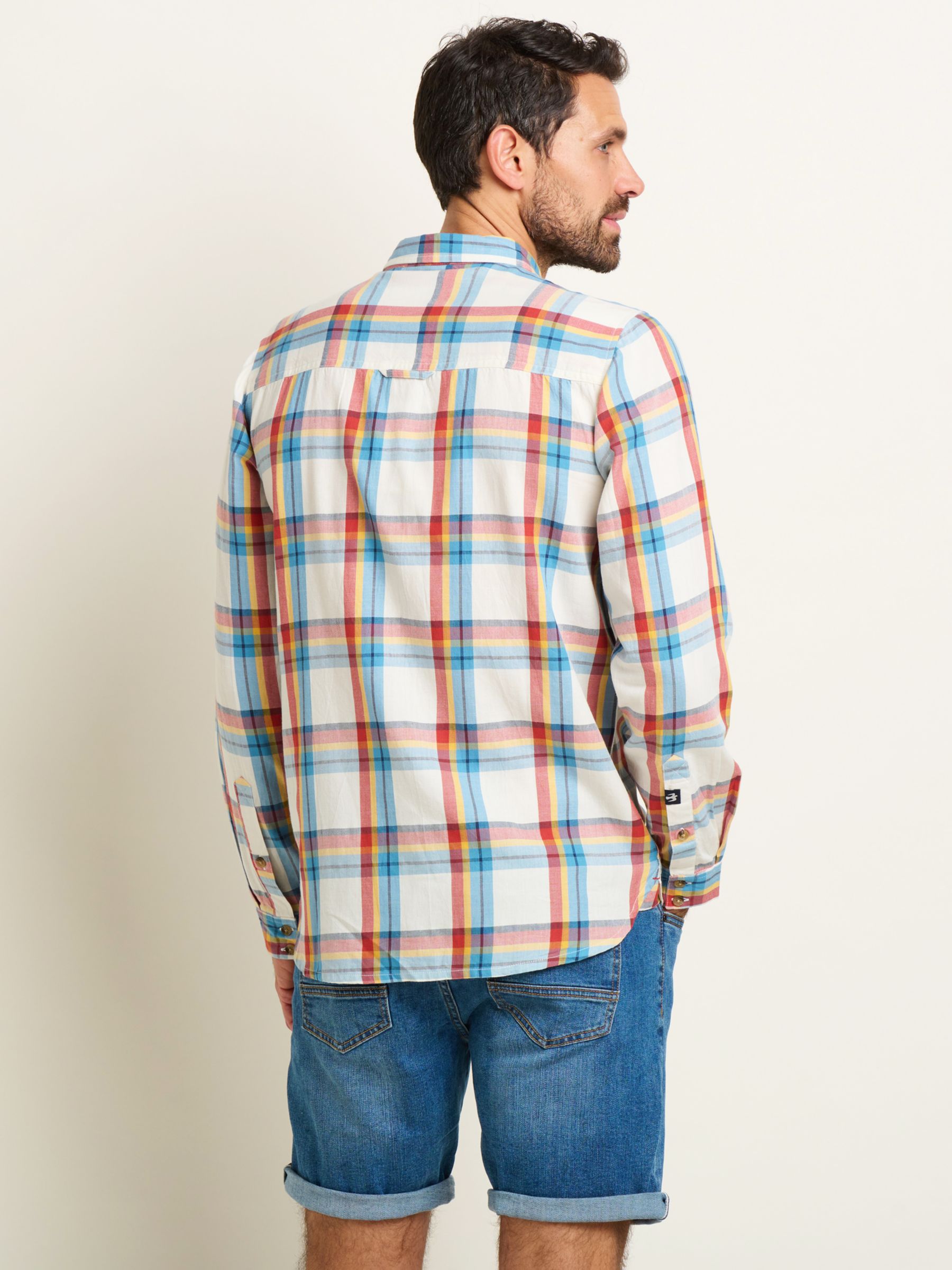 Brakeburn Check Long Sleeve Shirt, Multi, L