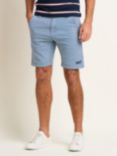 Brakeburn Stripe Chino Shorts, Blue/White