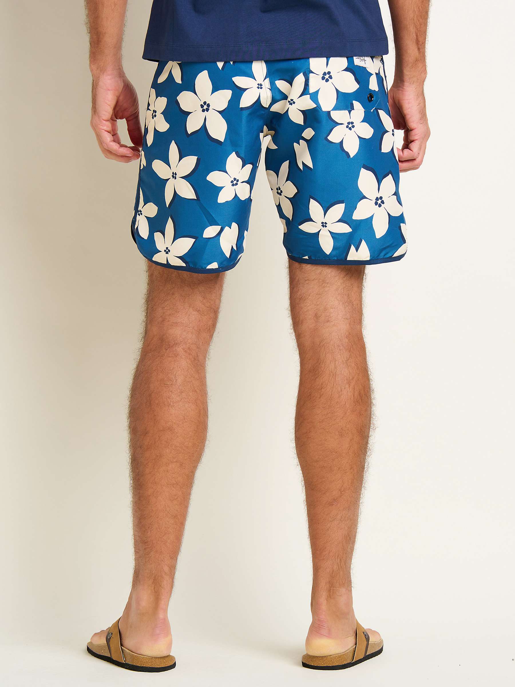 Buy Brakeburn Floral Print Board Shorts, Blue/Multi Online at johnlewis.com