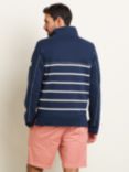 Brakeburn Stripe Quarter Zip Sweatshirt, Navy