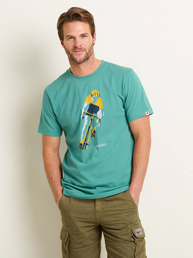Brakeburn Cyclist T-Shirt, Green/Multi