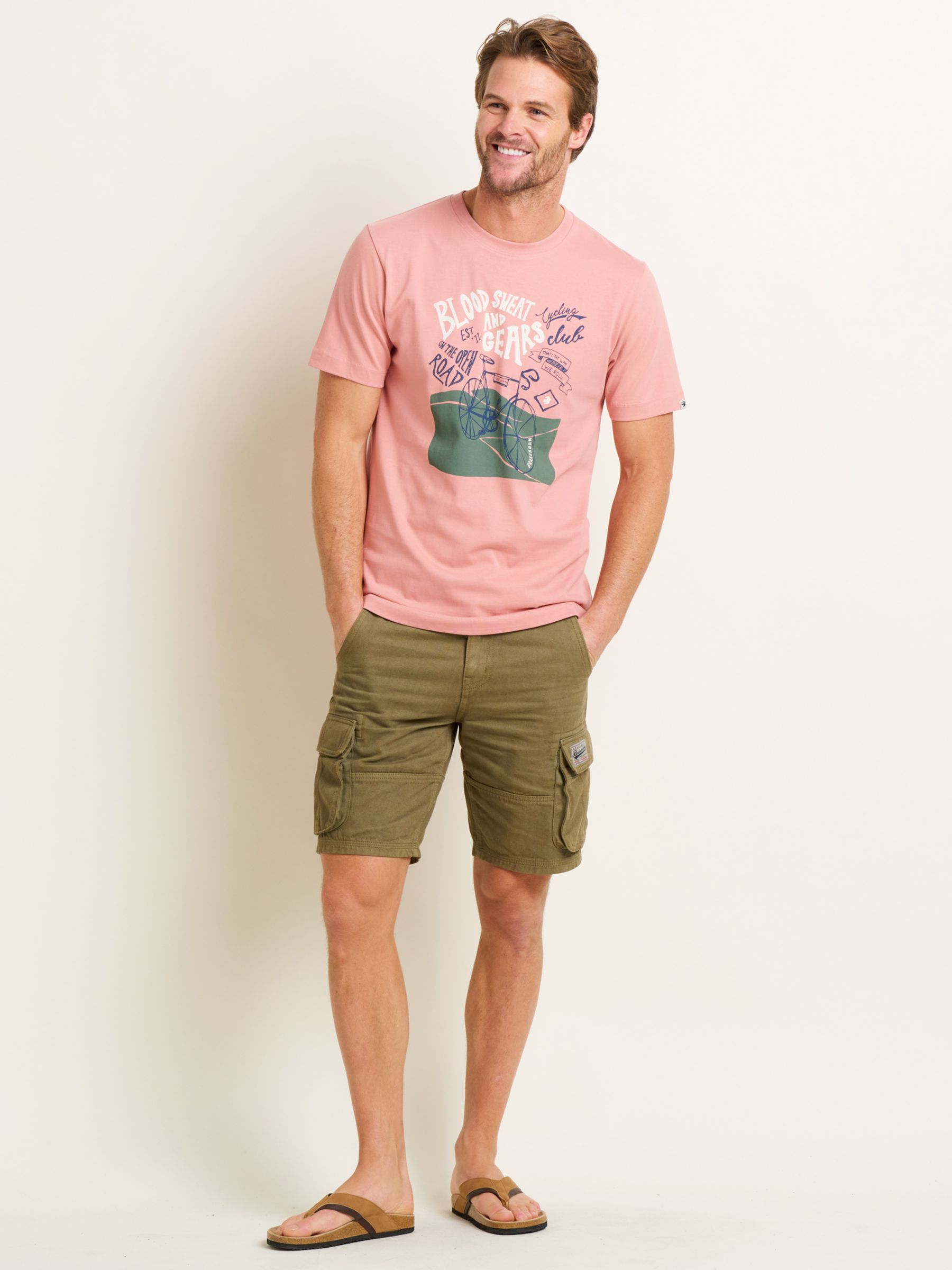 Brakeburn Graphic T-Shirt, Pink, L