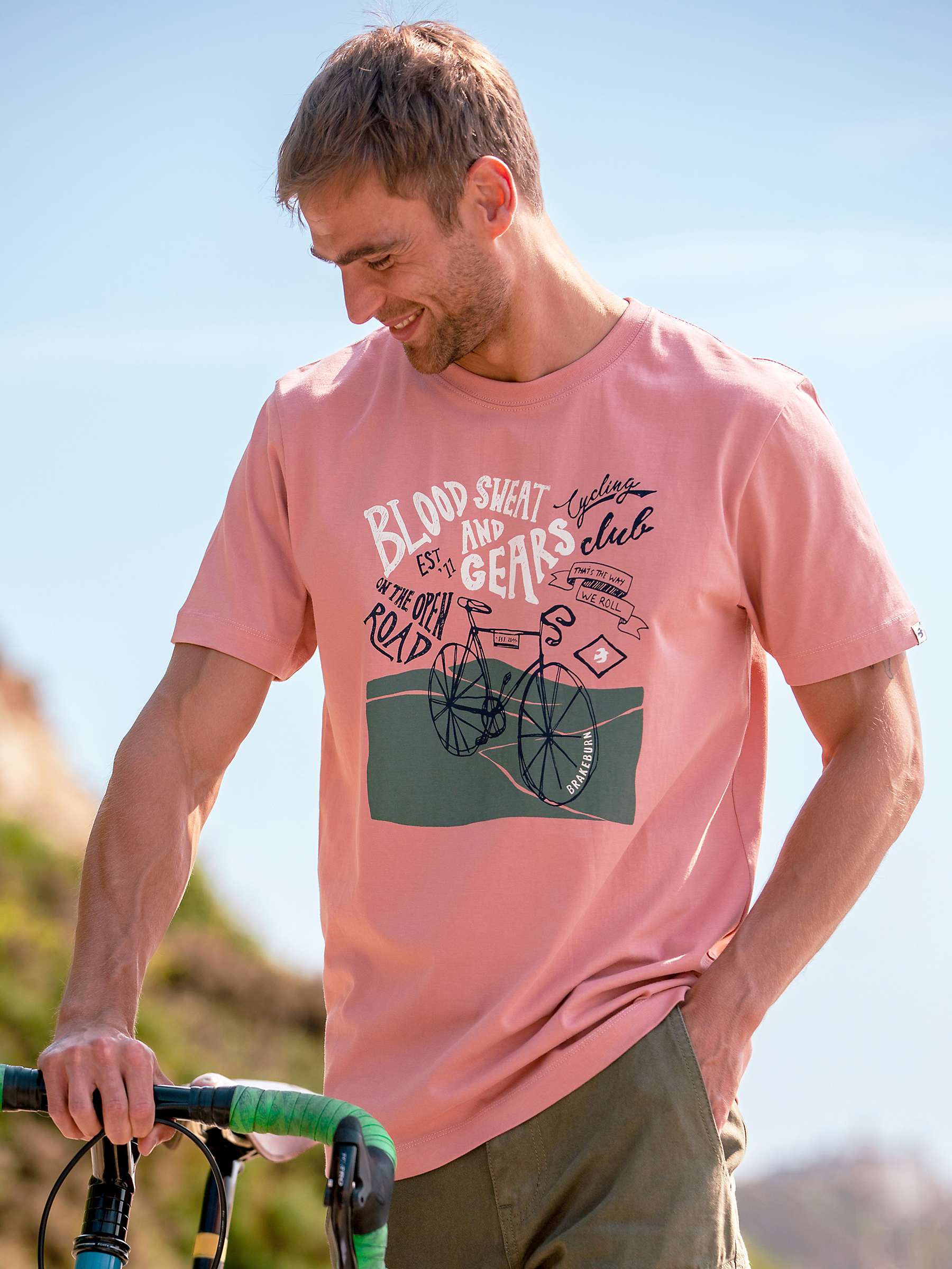 Buy Brakeburn Graphic T-Shirt, Pink Online at johnlewis.com