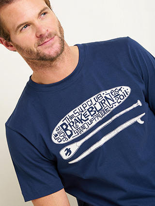 Brakeburn Sup Paddle Graphic T-Shirt, Navy