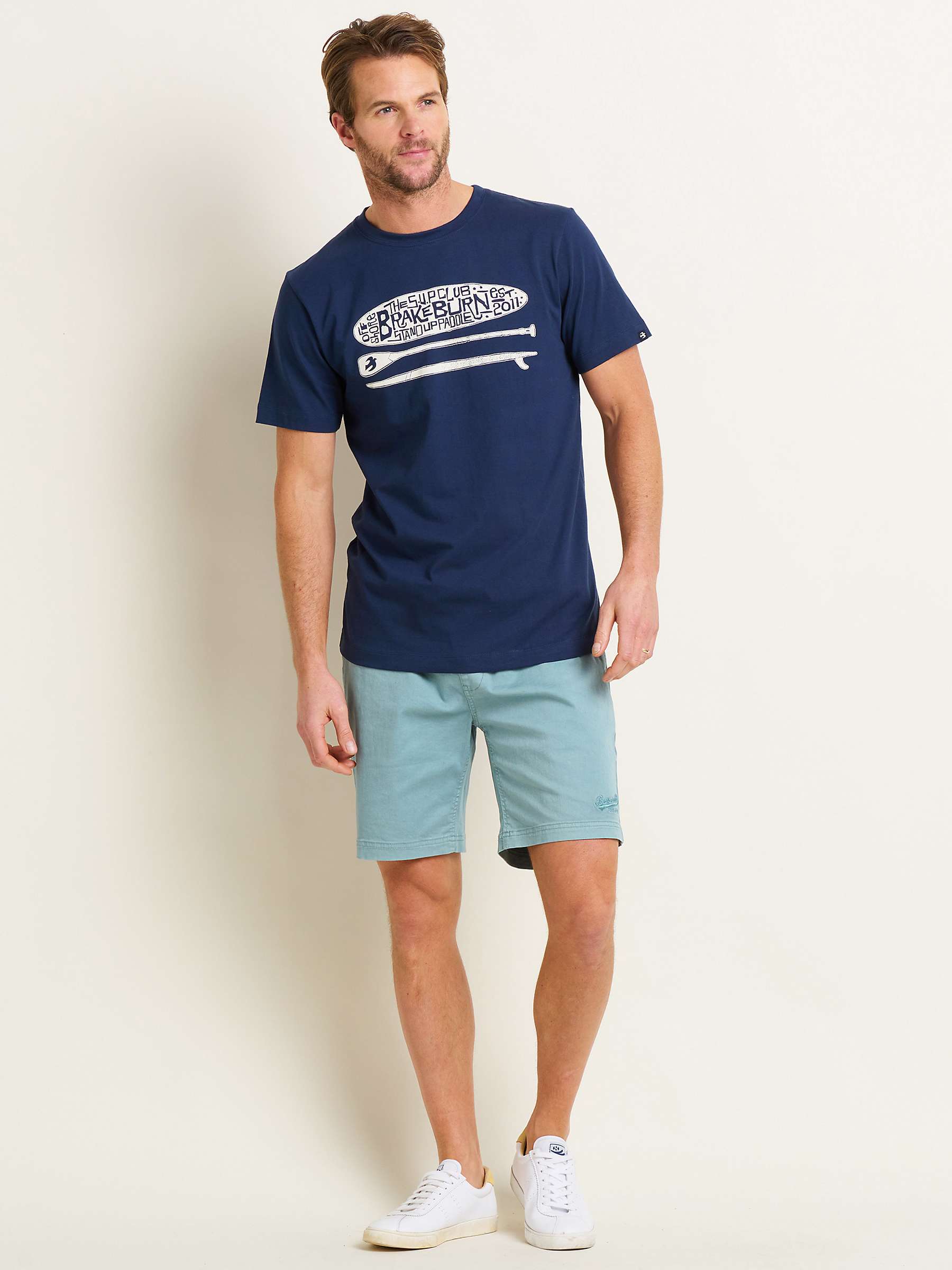 Buy Brakeburn Sup Paddle Graphic T-Shirt, Navy Online at johnlewis.com