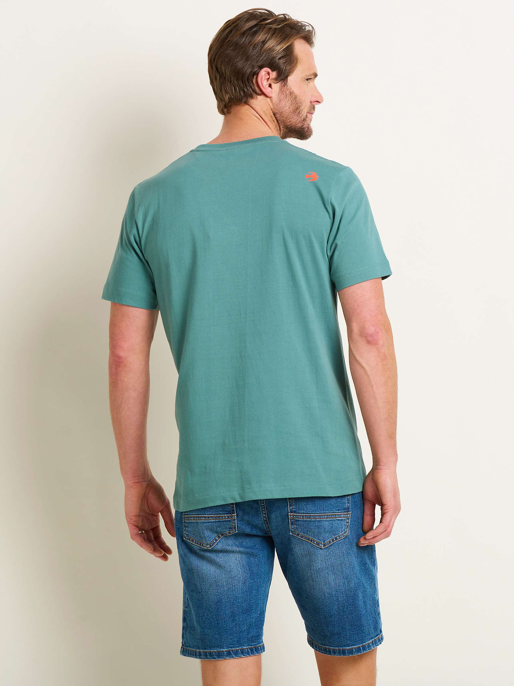 Buy Brakeburn Purbeck T-Shirt, Green/Multi Online at johnlewis.com