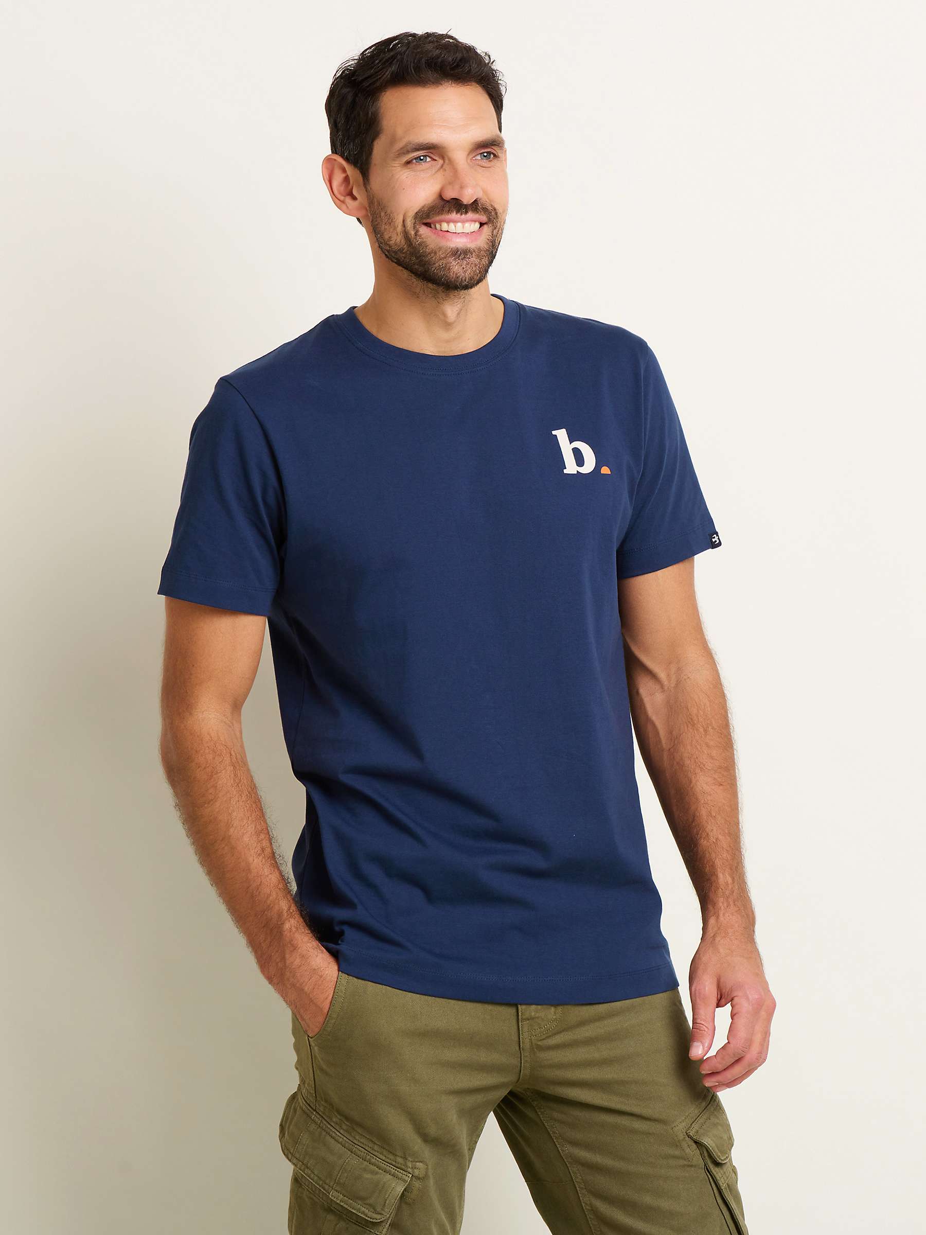 Buy Brakeburn Logo Back Graphic T-Shirt, Navy Online at johnlewis.com