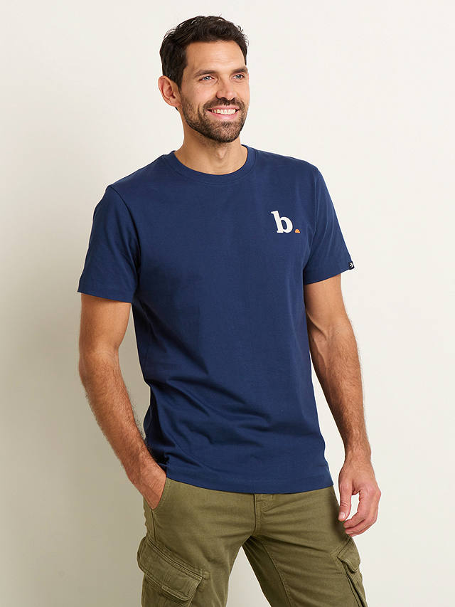 Brakeburn Logo Back Graphic T-Shirt, Navy
