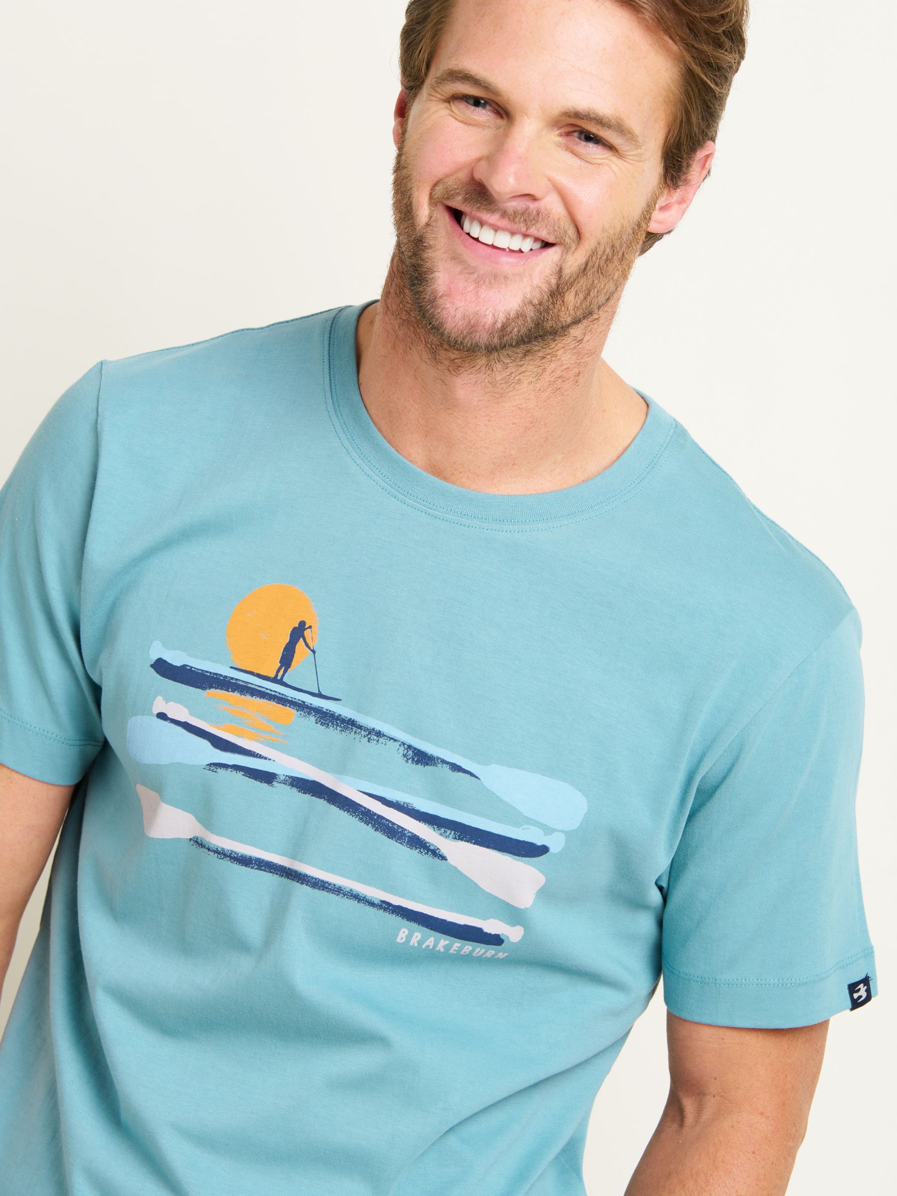 Brakeburn Paddle Board T-Shirt, Blue, XL