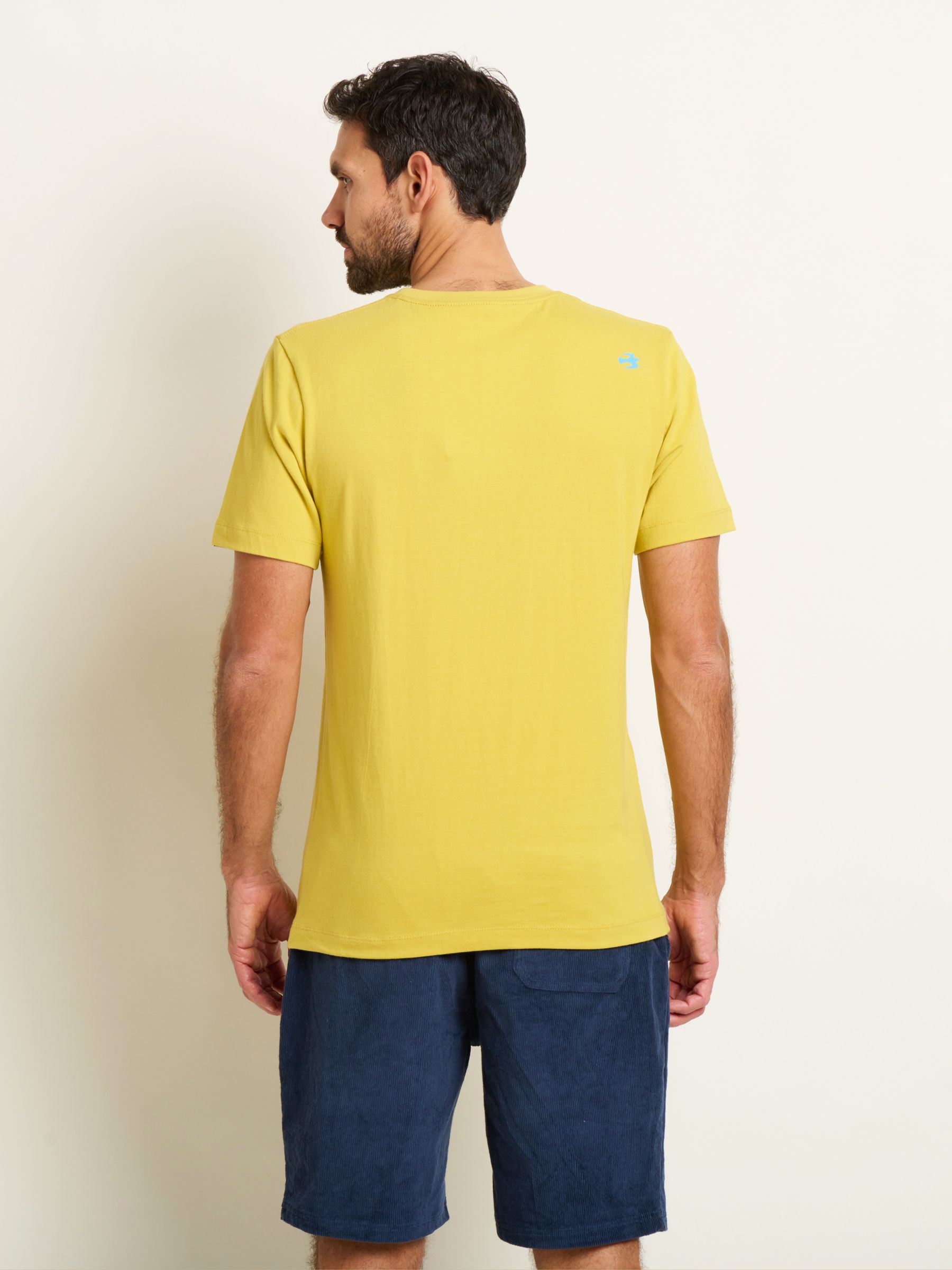 Brakeburn Bear Cotton T-Shirt, Yellow, S