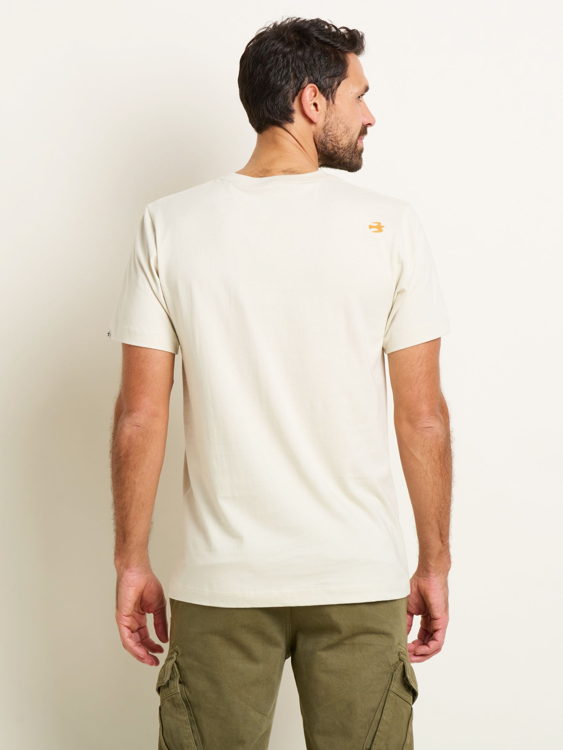 Brakeburn Bay Cotton T-Shirt, Ecru, L