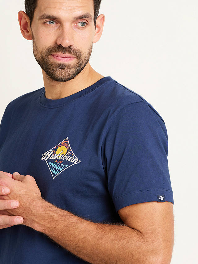 Brakeburn Diamond T-Shirt, Navy