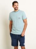 Brakeburn Stripe Pocket T-Shirt, Blue