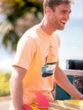 Brakeburn Island Cotton T-Shirt, Orange/Multi