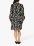 A-VIEW Embroidered Dress, Black/Off White