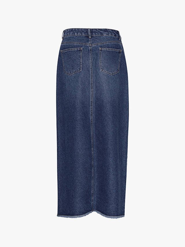 A-VIEW Sean Denim Maxi Skirt, Mid Denim Blue