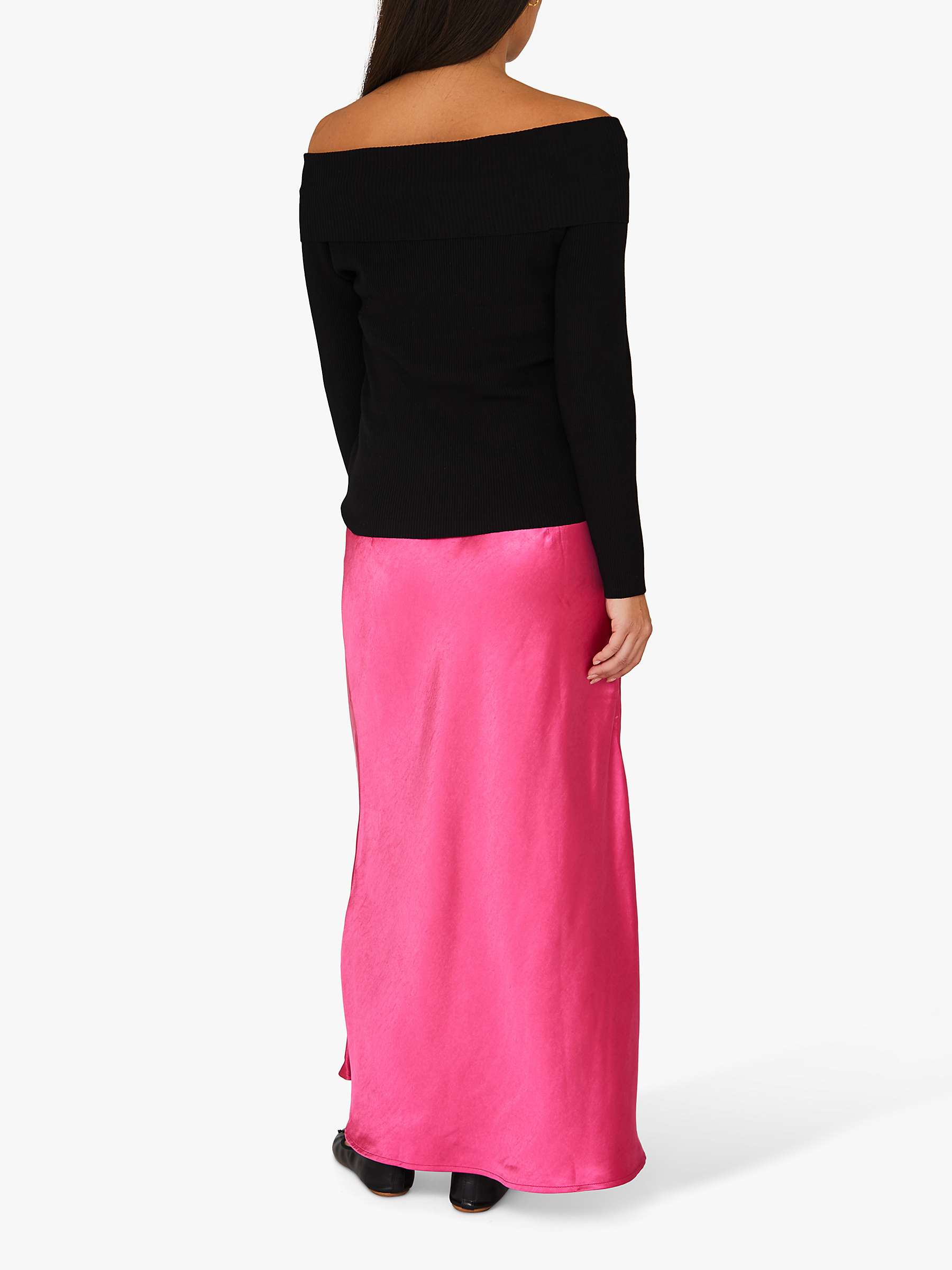 Buy A-VIEW Carry Sateen Skirt, Pink Online at johnlewis.com
