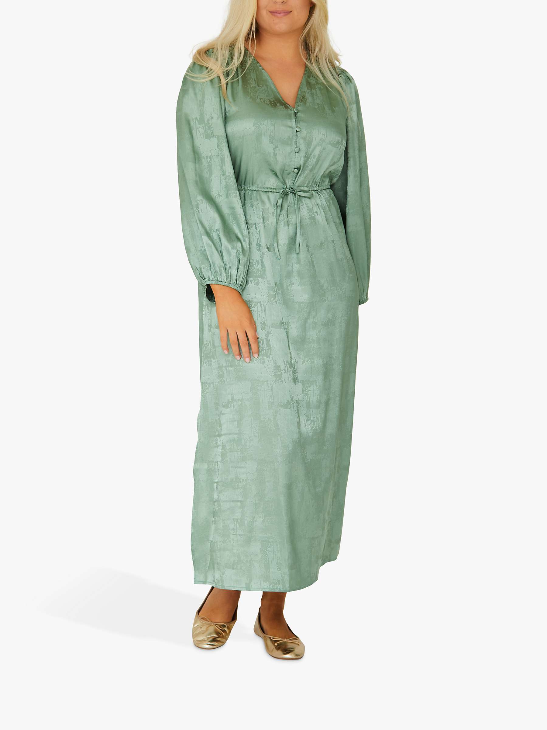 Buy A-VIEW Luna Maxi Dress, Dusty Green Online at johnlewis.com