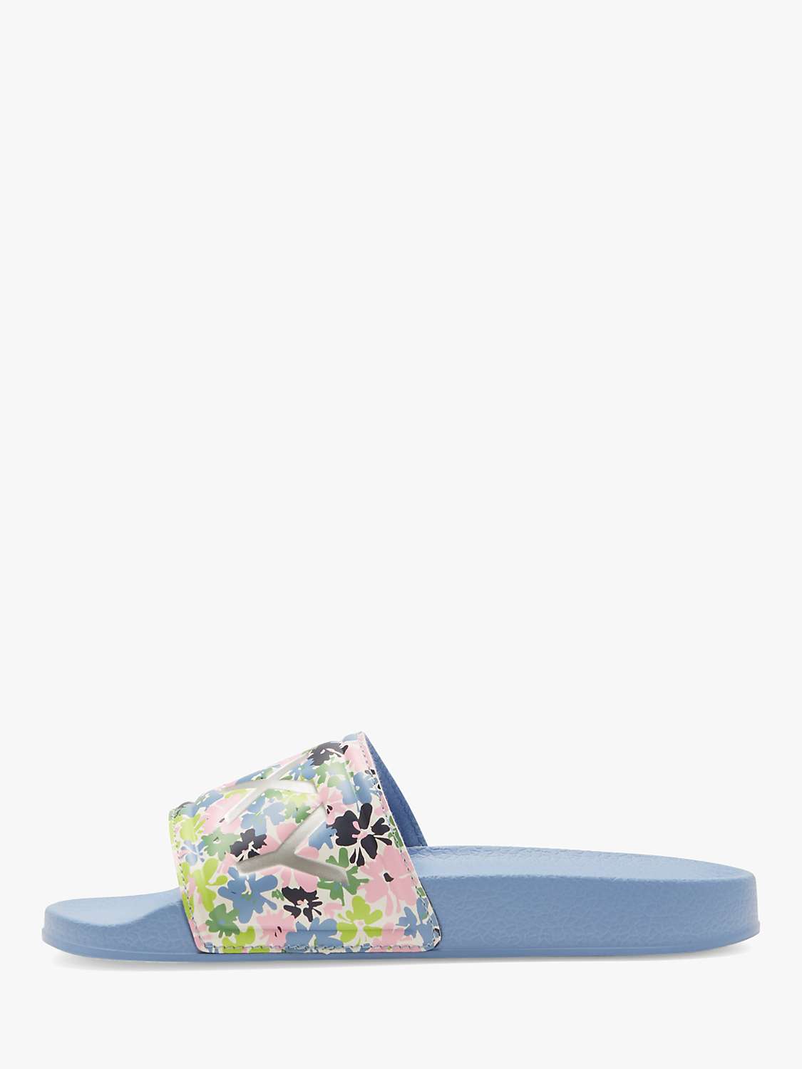 Buy Roxy Kids' Slippy II Logo Floral Sliders, Light Blue Online at johnlewis.com