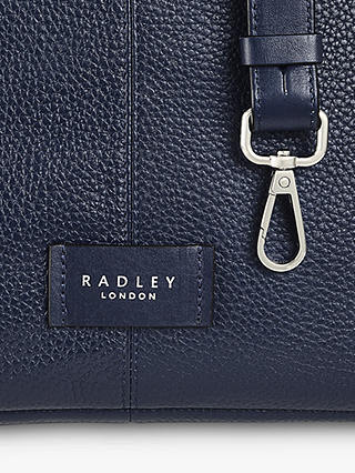 Radley Southwark Lane Leather Small Zip Top Crossbody Bag, Ink