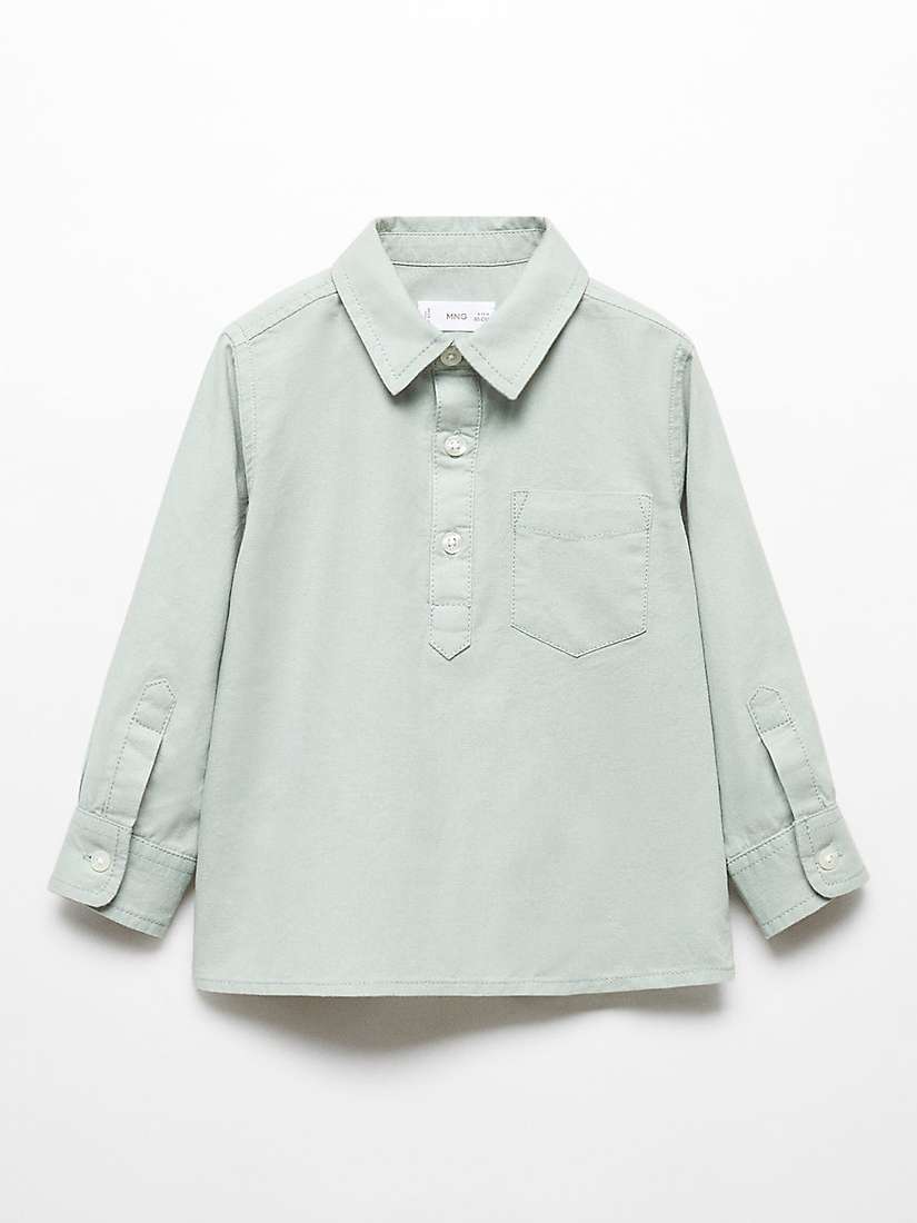 Buy Mango Baby Pol Regular Fit Shirt, Green Online at johnlewis.com