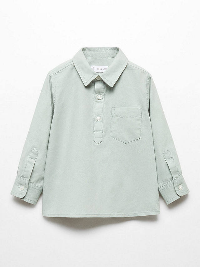 Mango Baby Pol Regular Fit Shirt, Green