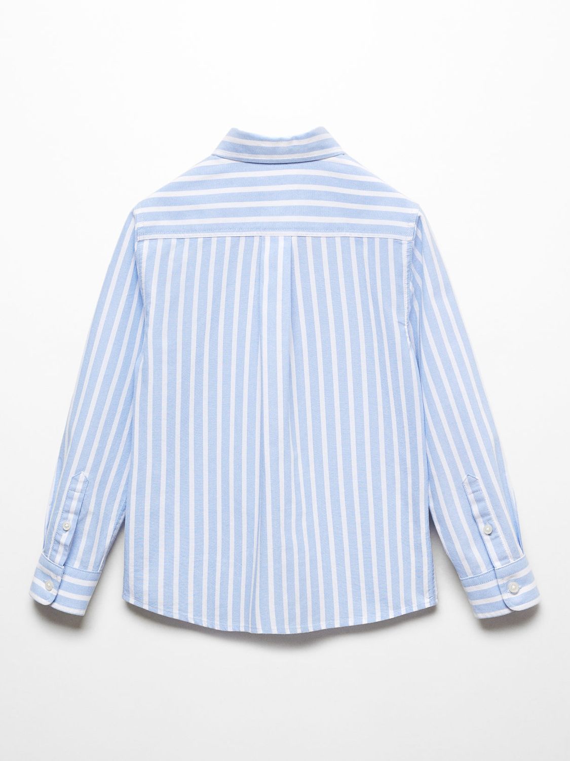 Buy Mango Kids' Oliver Regular Fit Stripe Shirt, Pastel Blue Online at johnlewis.com
