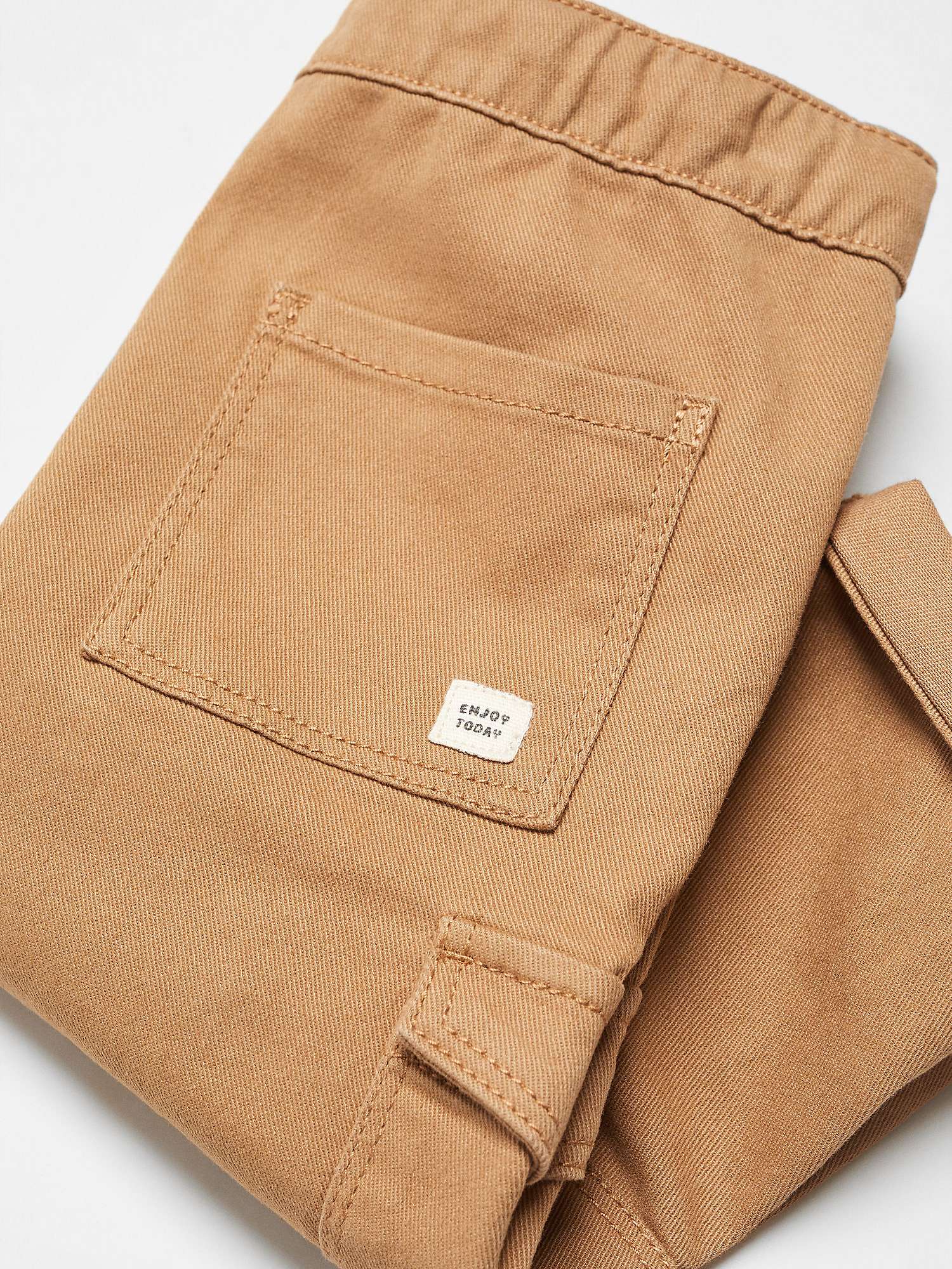 Buy Mango Baby Flores Cargo Trousers, Medium Brown Online at johnlewis.com